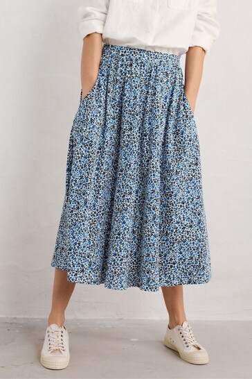 Seasalt Cornwall Blue Ready Sail Skirt