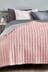 Pink Reversible Cotton Rich Bedspread