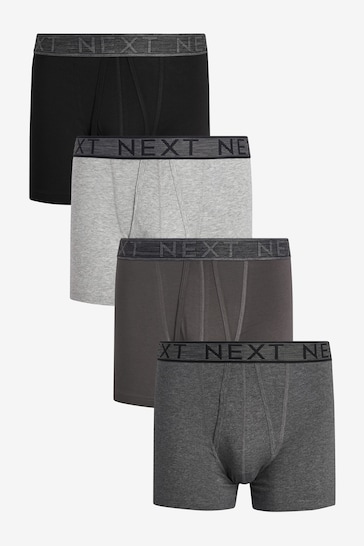 Grey 4 pack A-Front Boxers