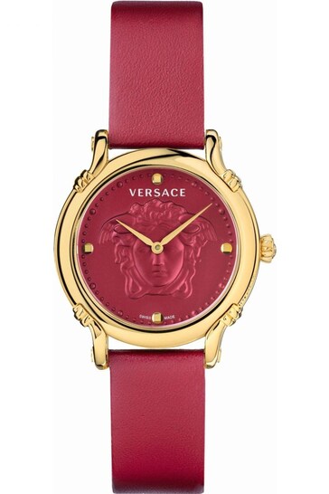 Versace Ladies Red Pin (Pn) Watch
