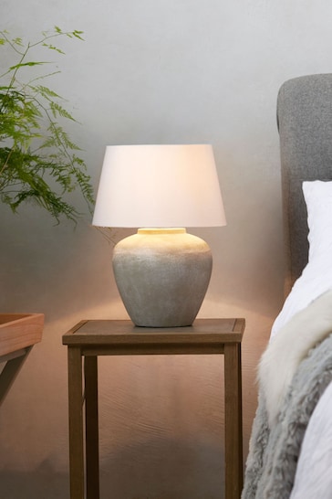 Grey Lydford Small Table Lamp