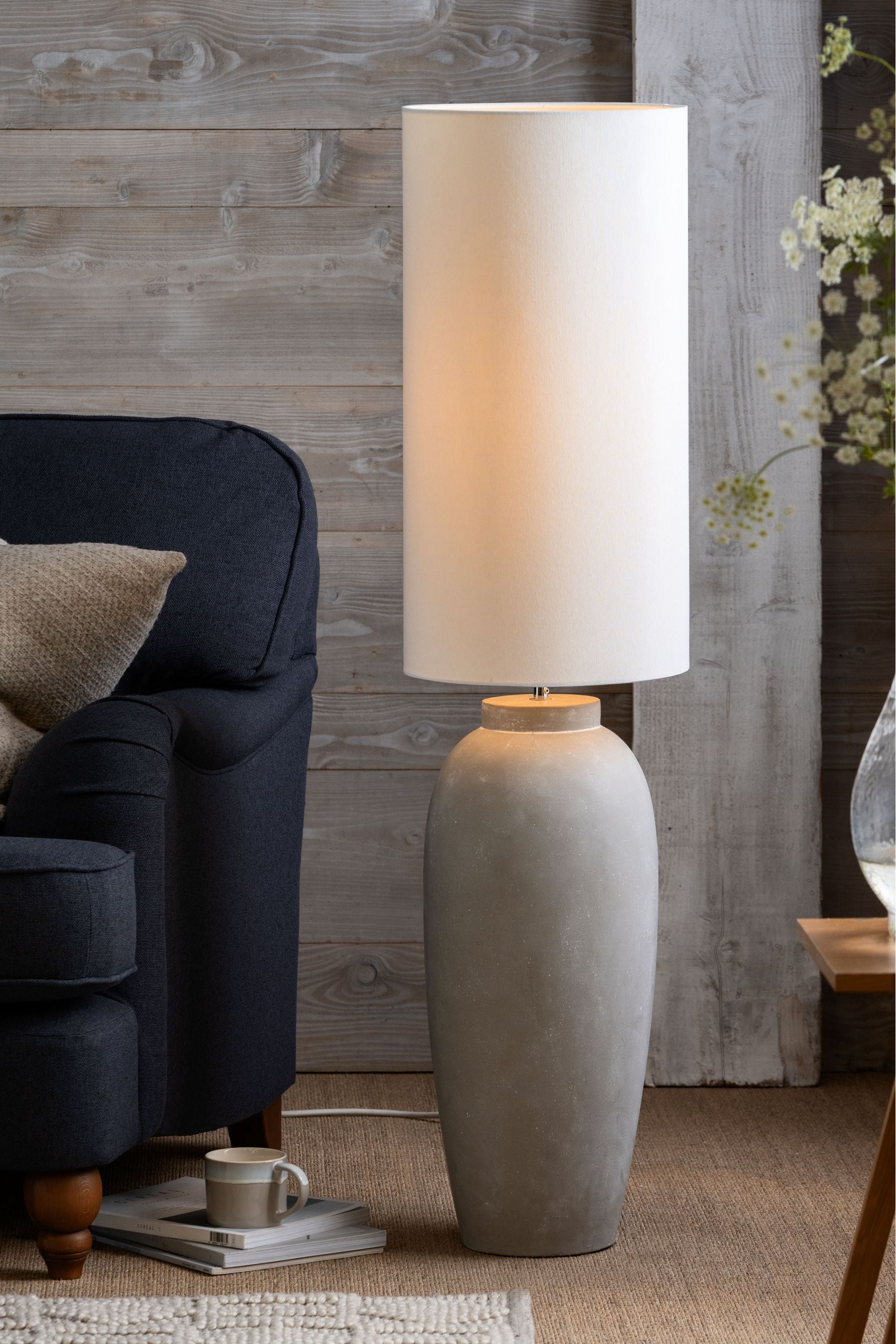 Grey Lydford Floor Lamp
