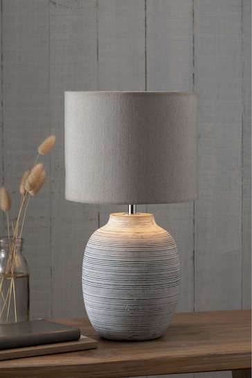Grey Fairford Small Table Lamp