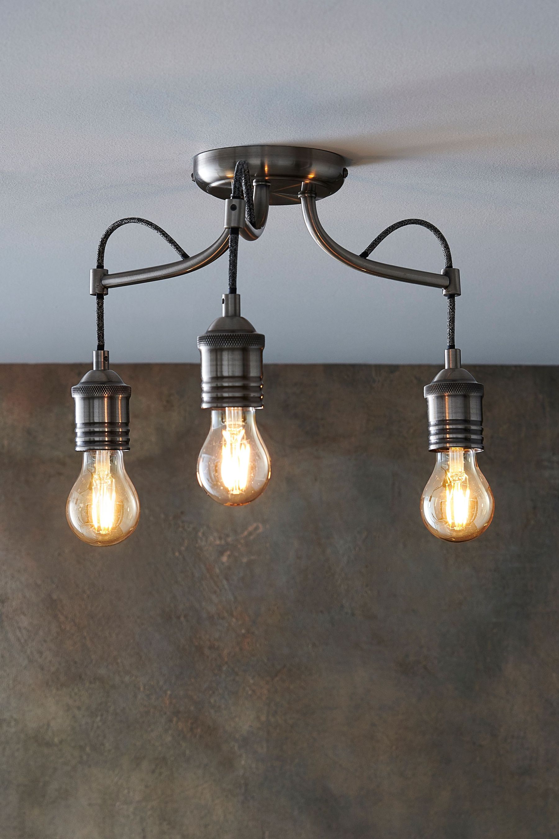 Brushed silver new arrivals light fittings