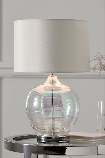 Iridescent Drizzle Table Small Lamp