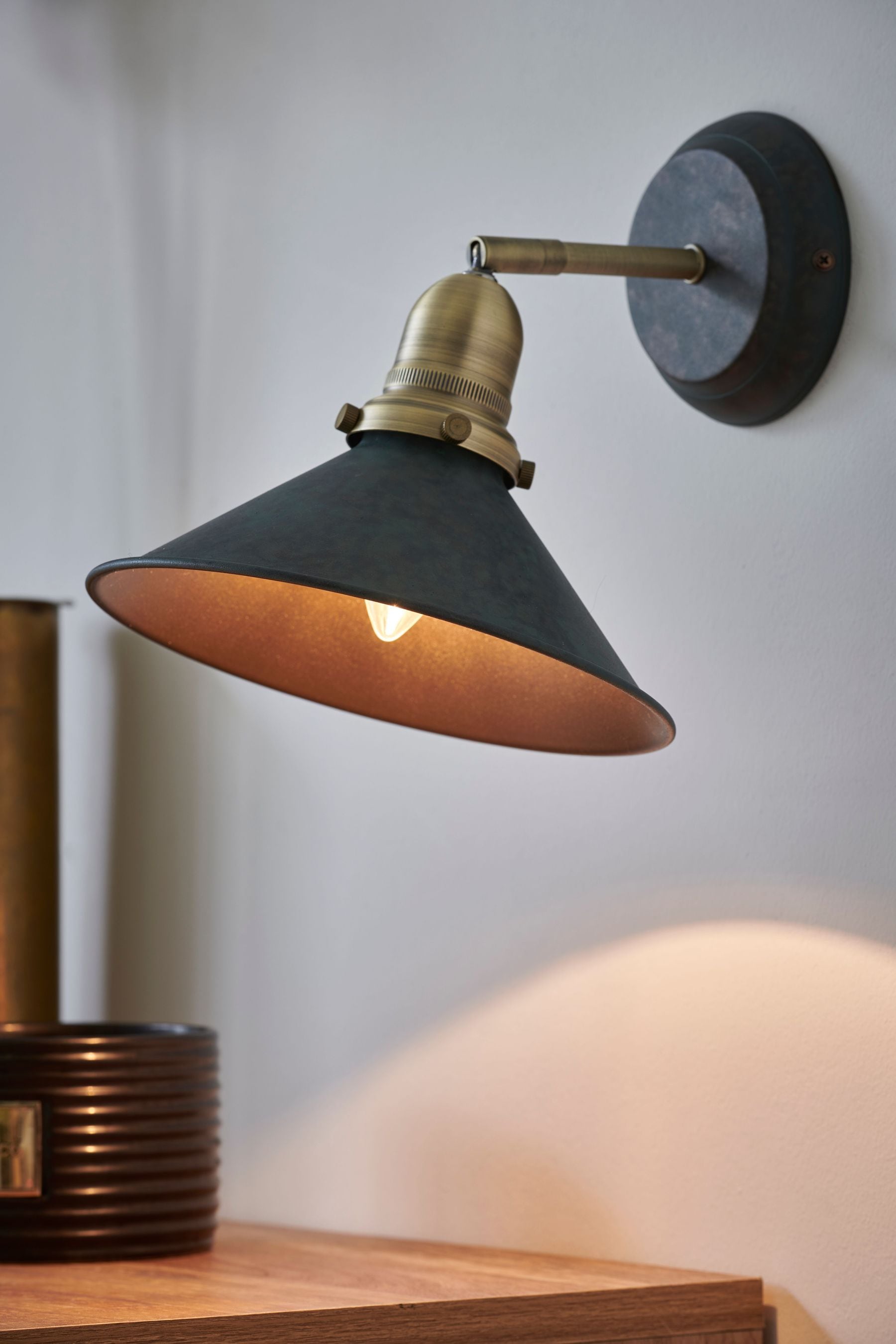Brass Detroit Wall Light