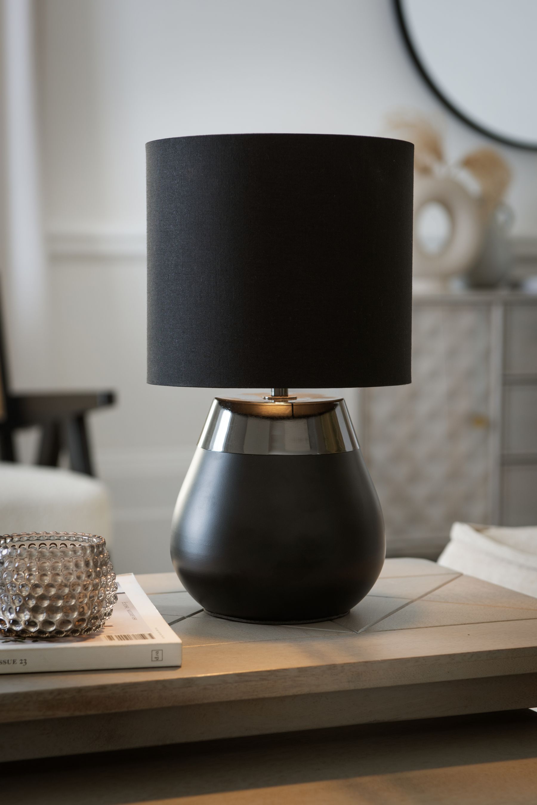 navy touch bedside lamps