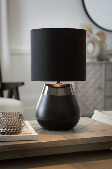 Black Kit Touch Table Lamp