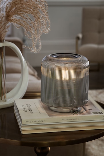 Smoke Grey Evie Battery Operated Ambient Lamp