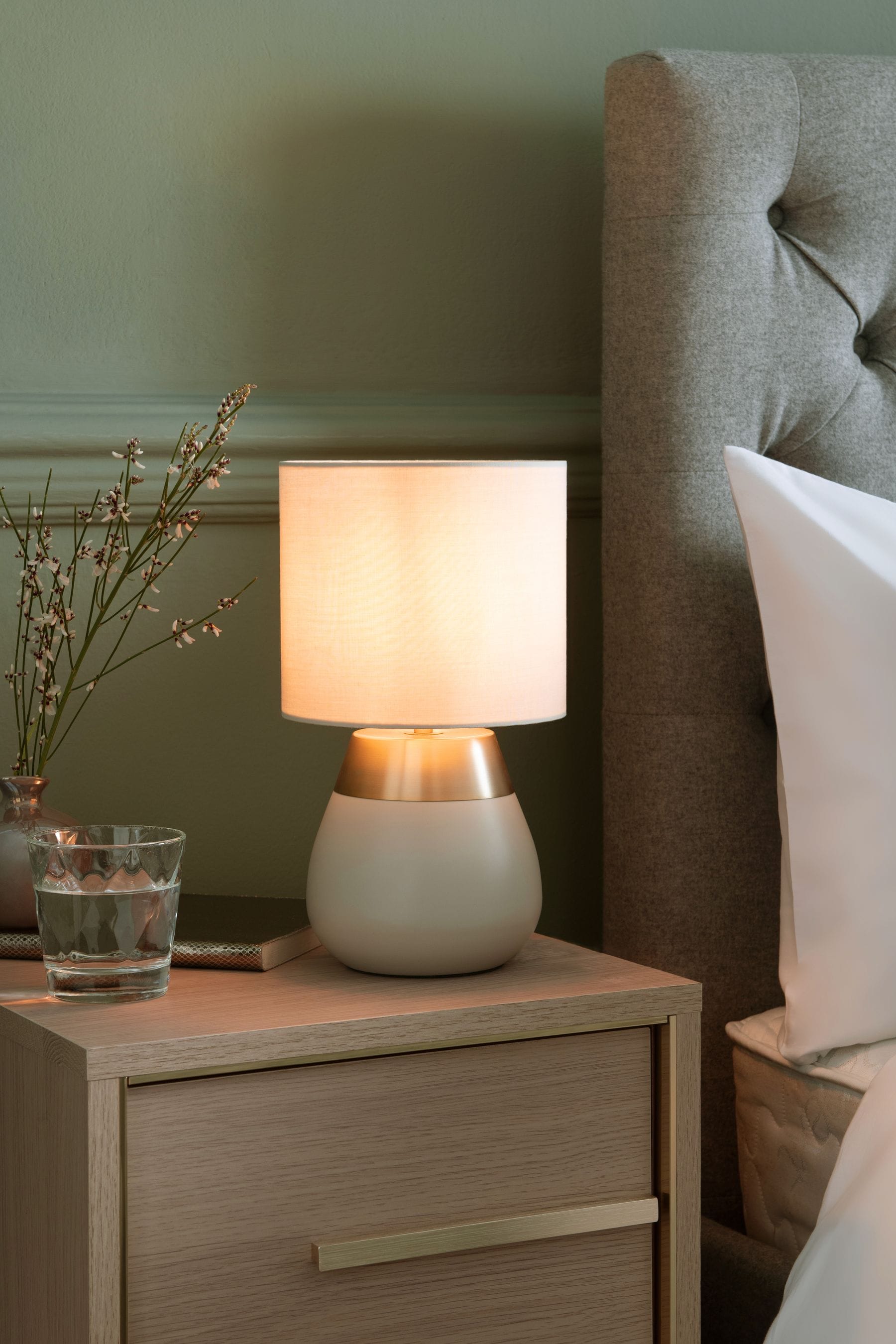 Champagne bedside lamps sales