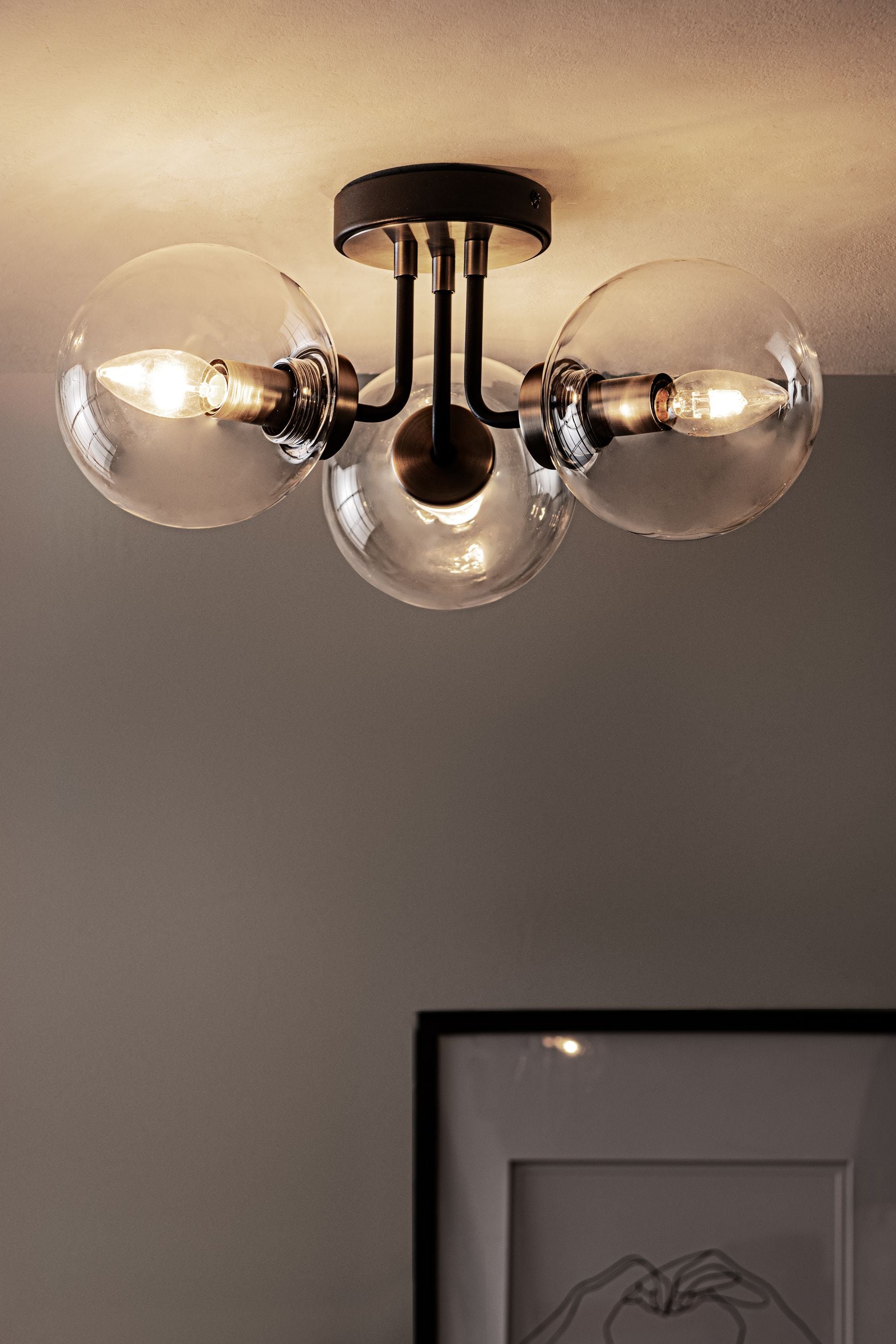 3 light shop flush ceiling light