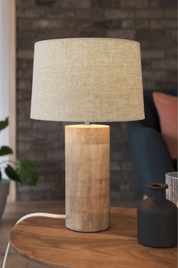 Natural Amala Wooden Table Lamp