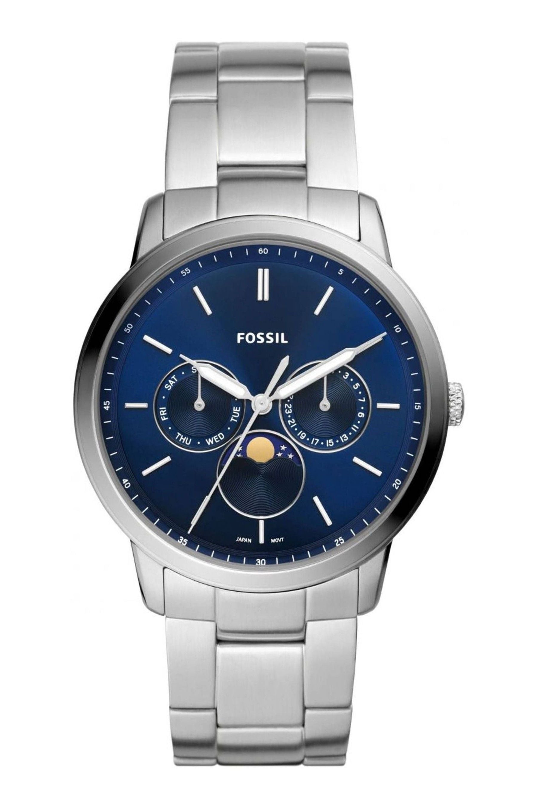 Fossil minimalist watch discount blue