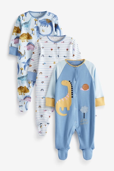 Buy Baby Sleepsuits 3 Pack (0-2yrs) from the Next UK online shop