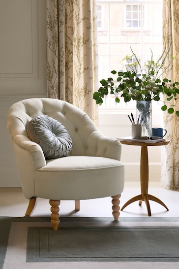 Laura Ashley Chenille Natural Hanby Chair