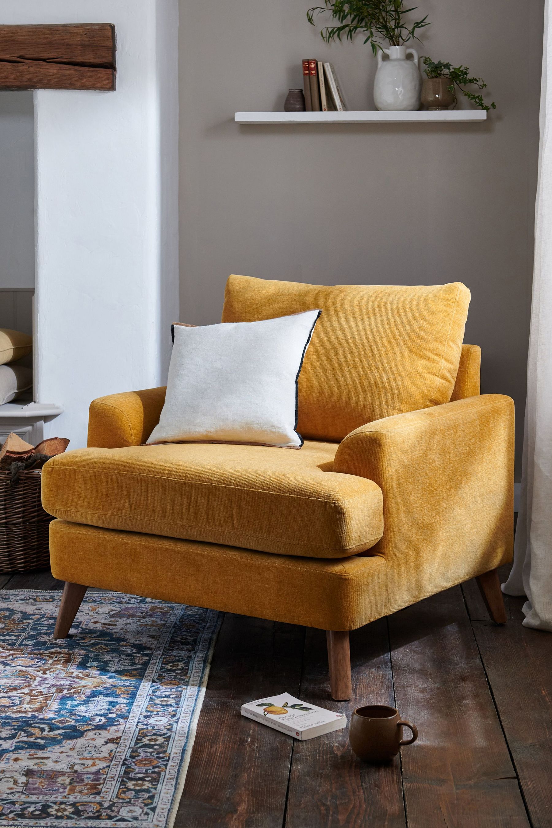 Mustard sale armchair next