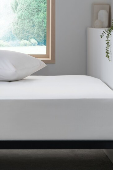 White Easy Care Polycotton Deep Fitted Sheet