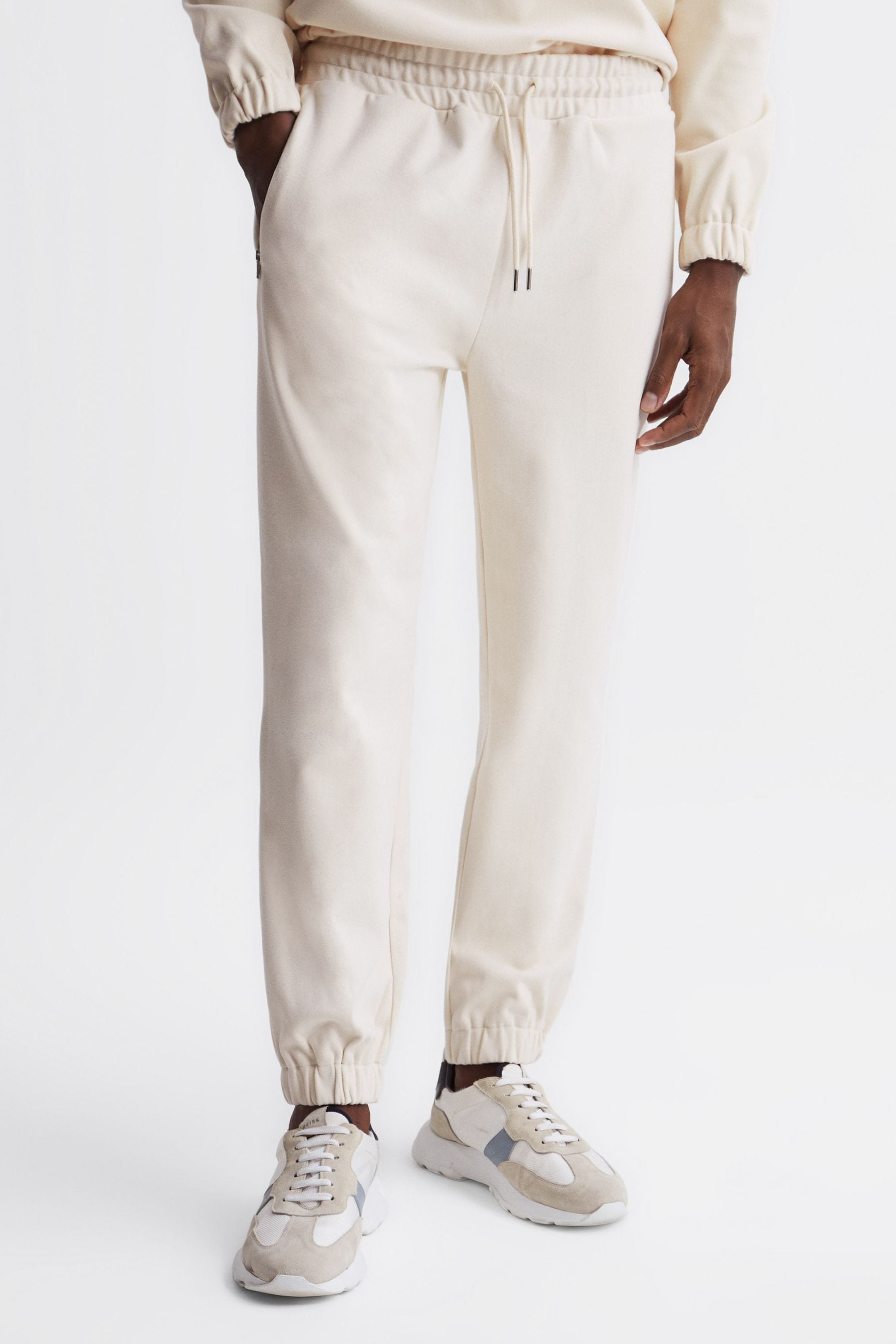 Reiss Ivory Bear Micro Fleece Joggers