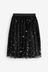 Black Pleated Midi Skirt (3-16yrs)