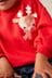 Red Reindeer Christmas Sweatshirt (3mths-7yrs)