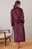 Berry Red Supersoft Ribbed Dressing Gown