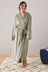 Khaki Supersoft Ribbed Dressing Gown