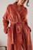 Rust Brown Monogram Supersoft Dressing Gown