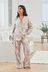 Mauve Pink Button Through Pyjama Set