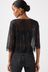 Black Sheer Sequin Embellished Top