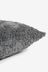 Grey Mila Textured Fur Cushion