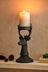 Black Stag Pillar Candle Holder
