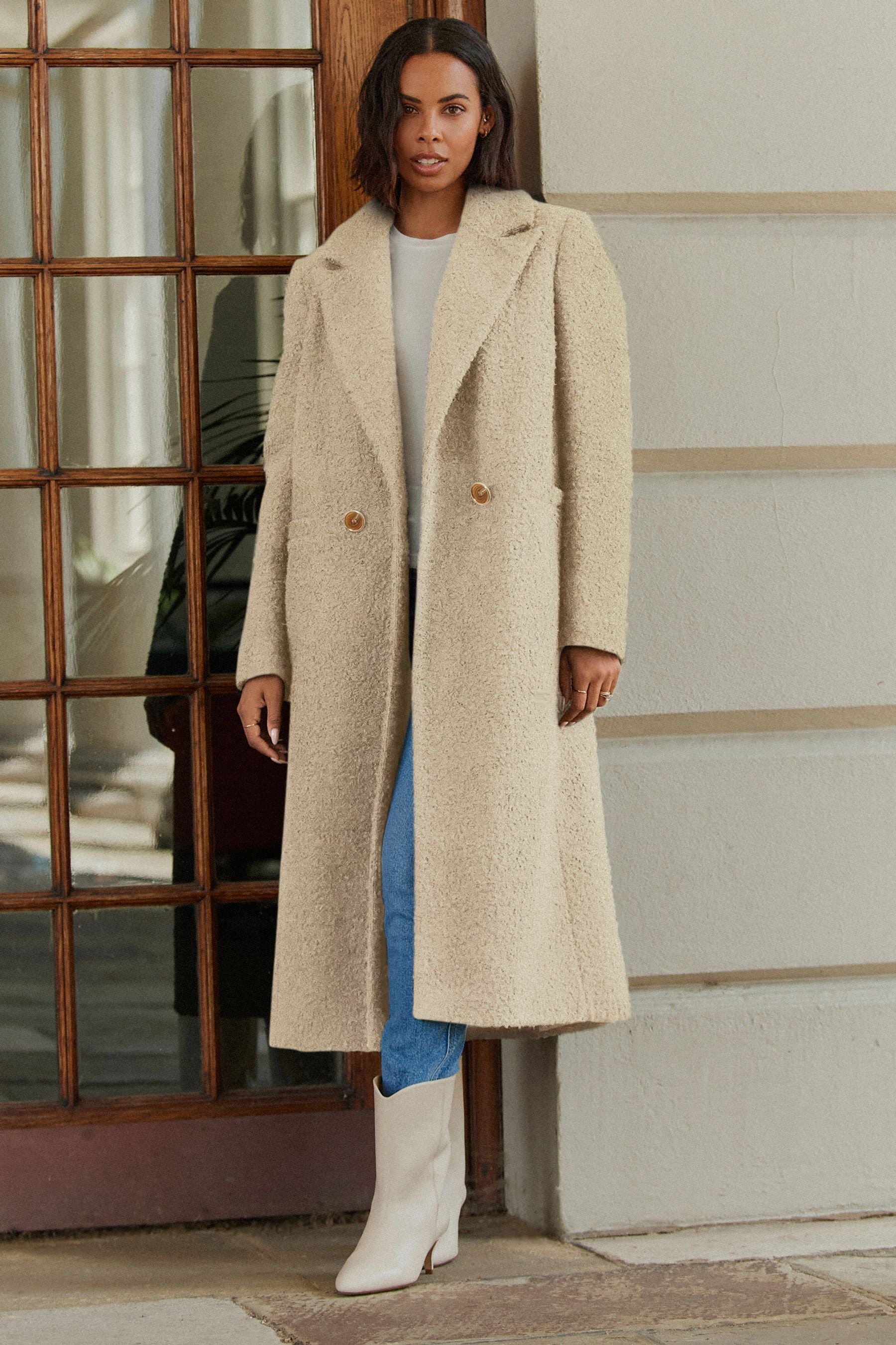 Next outlet beige coat