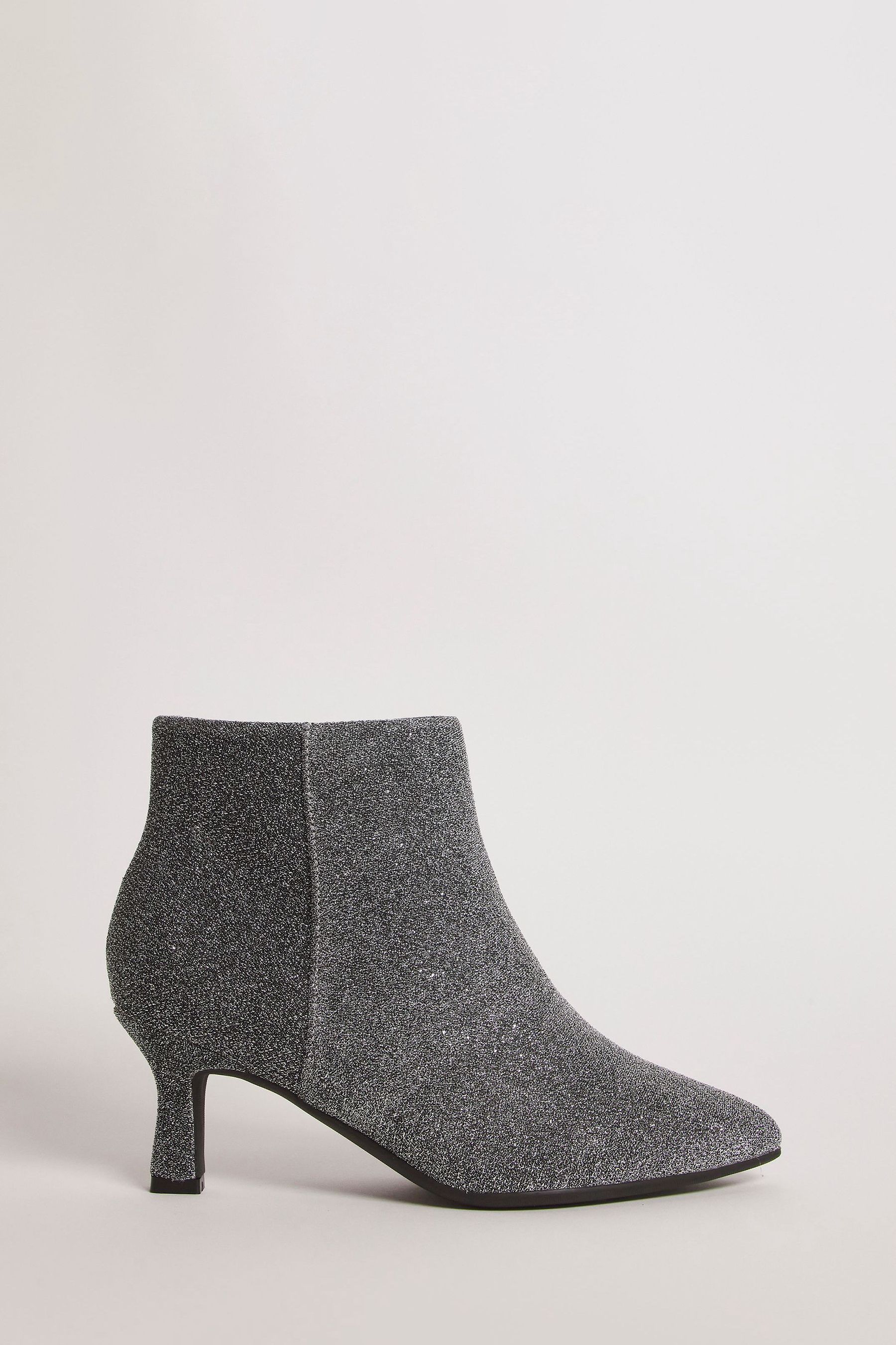 Silver kitten outlet heel booties