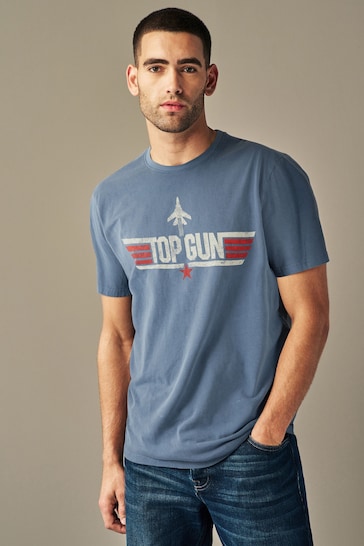 Top Gun Navy Blue TV And Film License T-Shirt