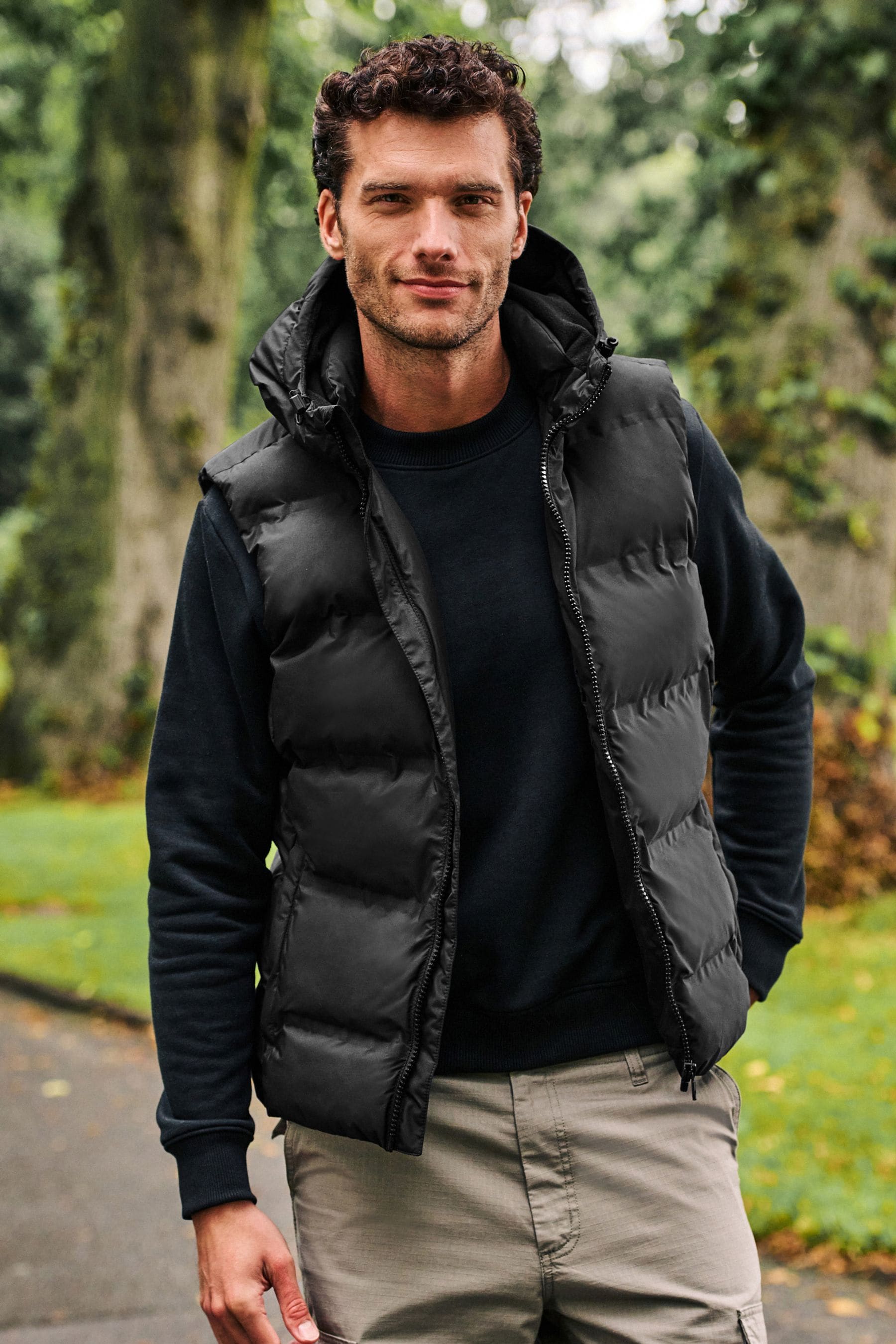 Ralph lauren hooded body warmer discount