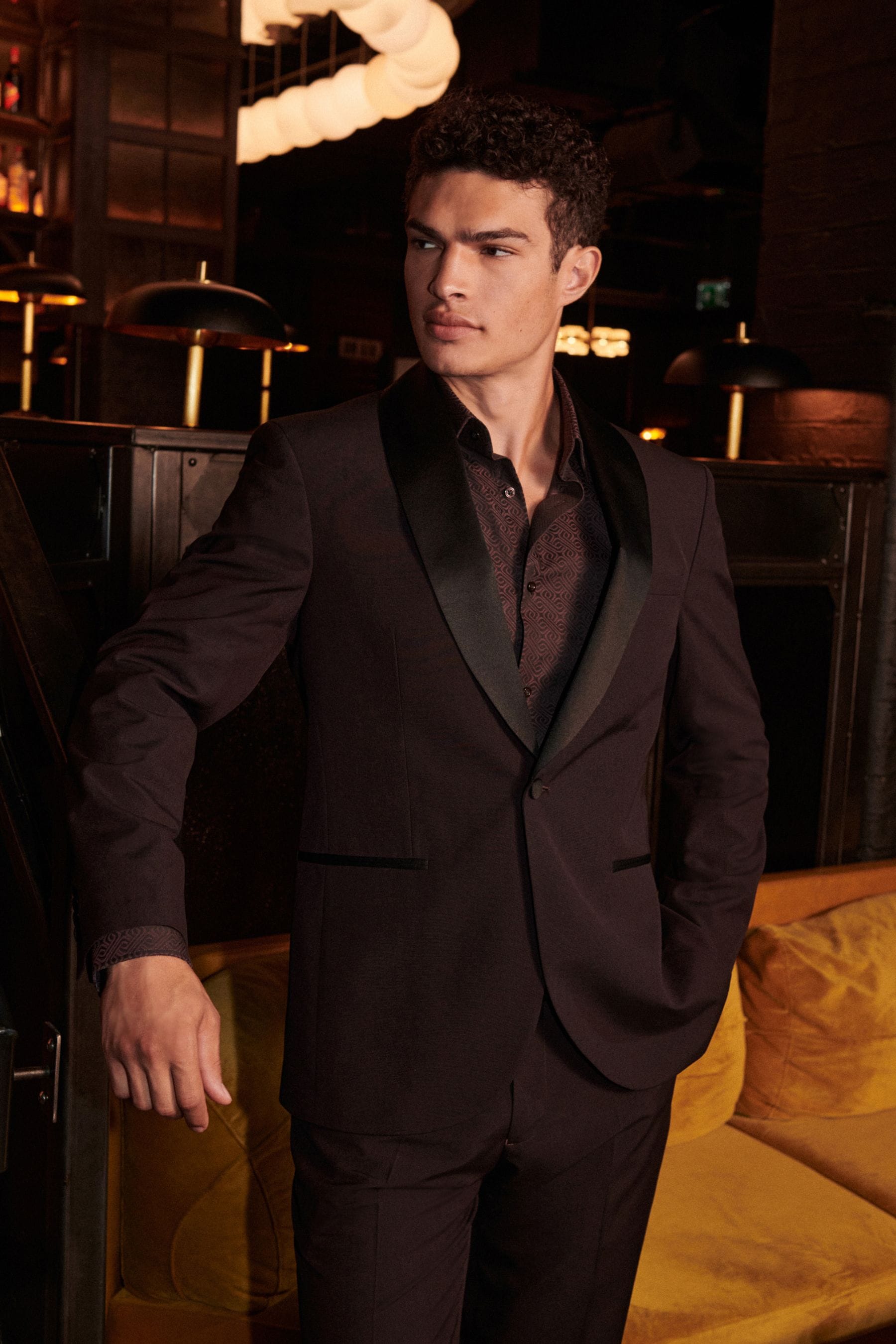 Red tuxedo top jacket uk