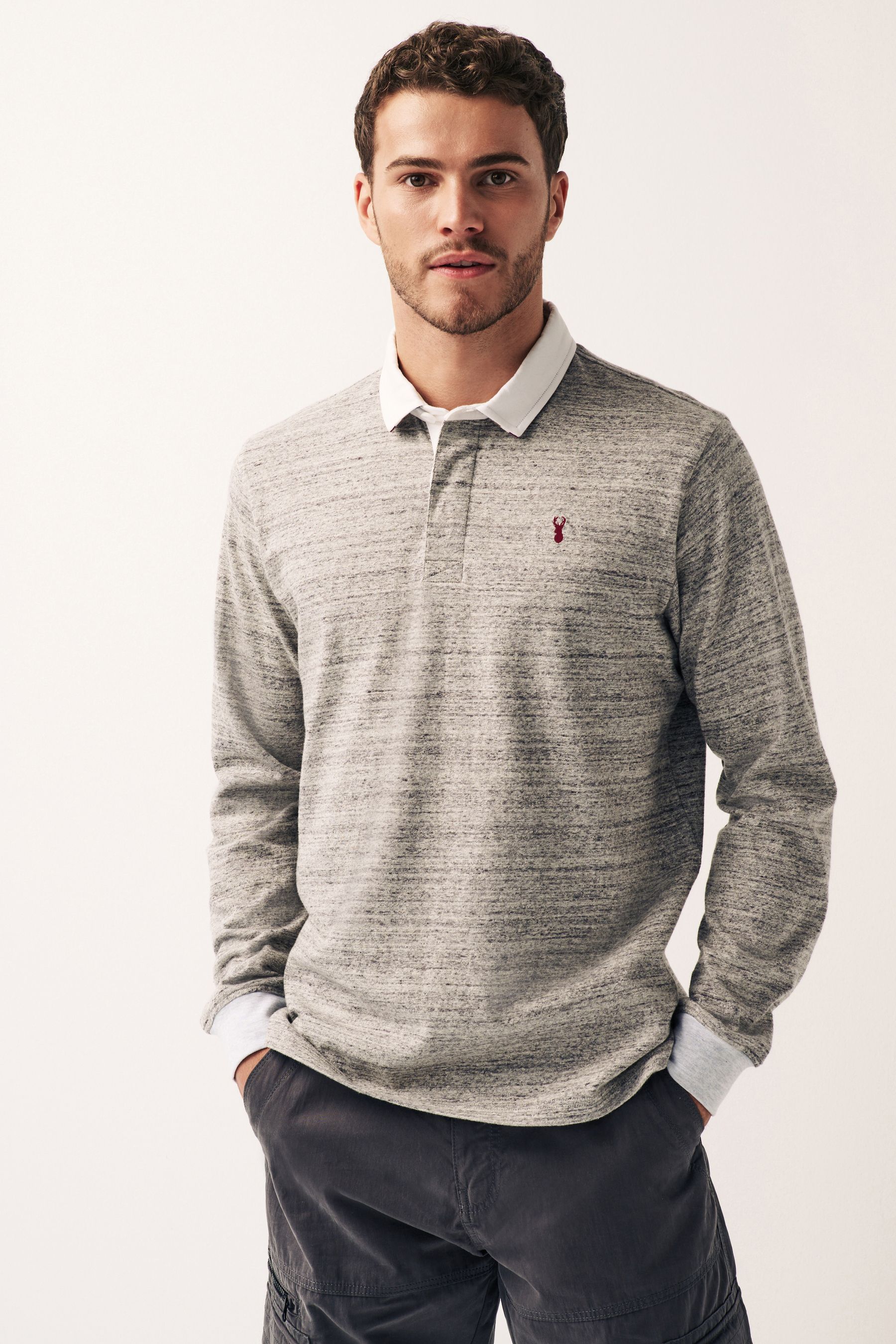 Long sleeve rugby style shirt discount