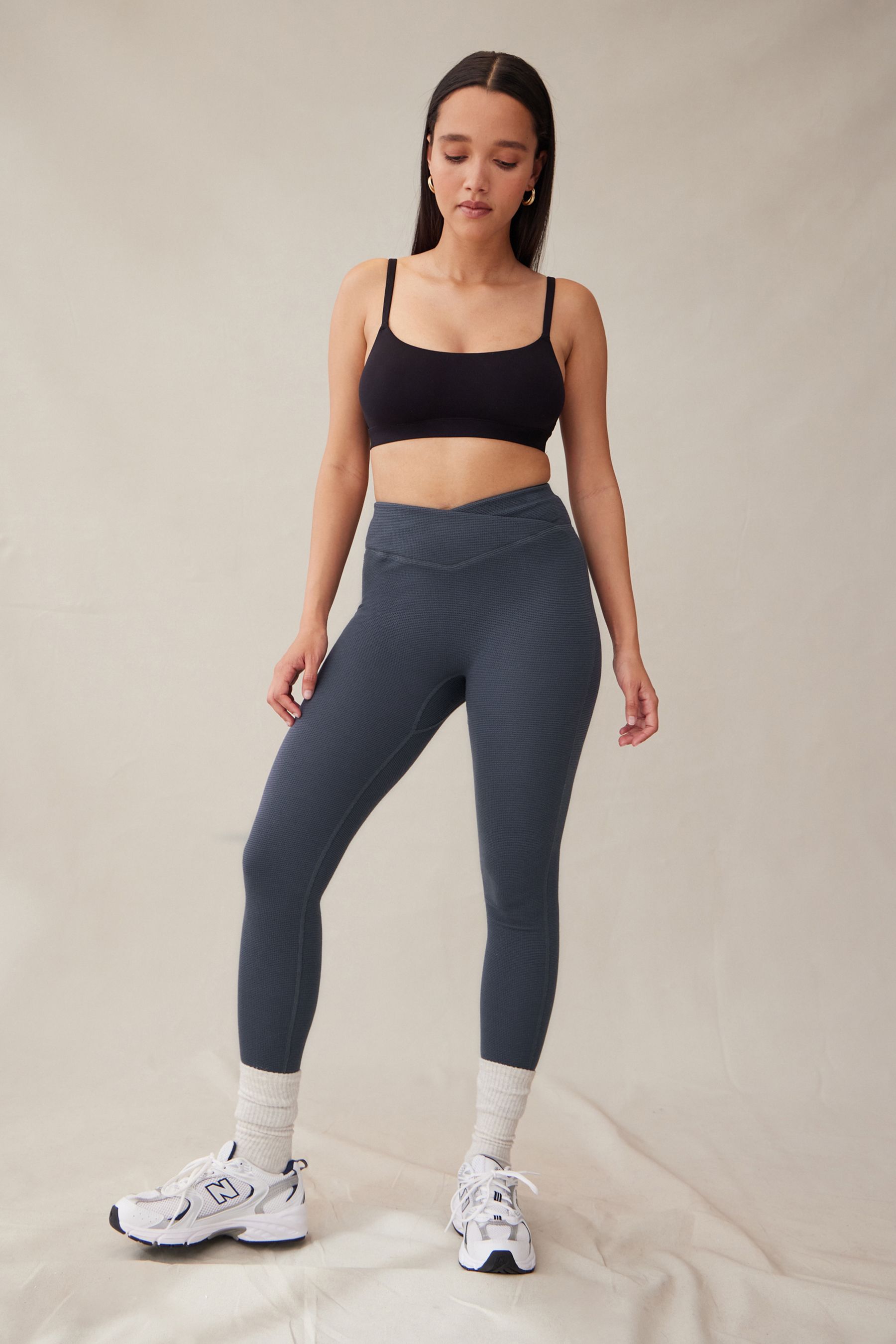 Waffle leggings shop