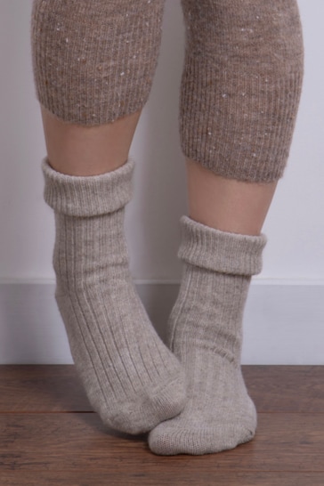 Totes Natural Ladies Cashmere Blend Socks