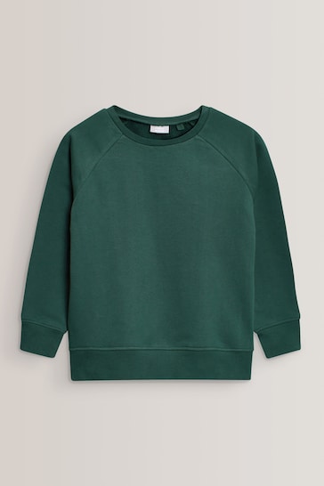Green 1 Pack Crew Neck School Sweater (3-17yrs)
