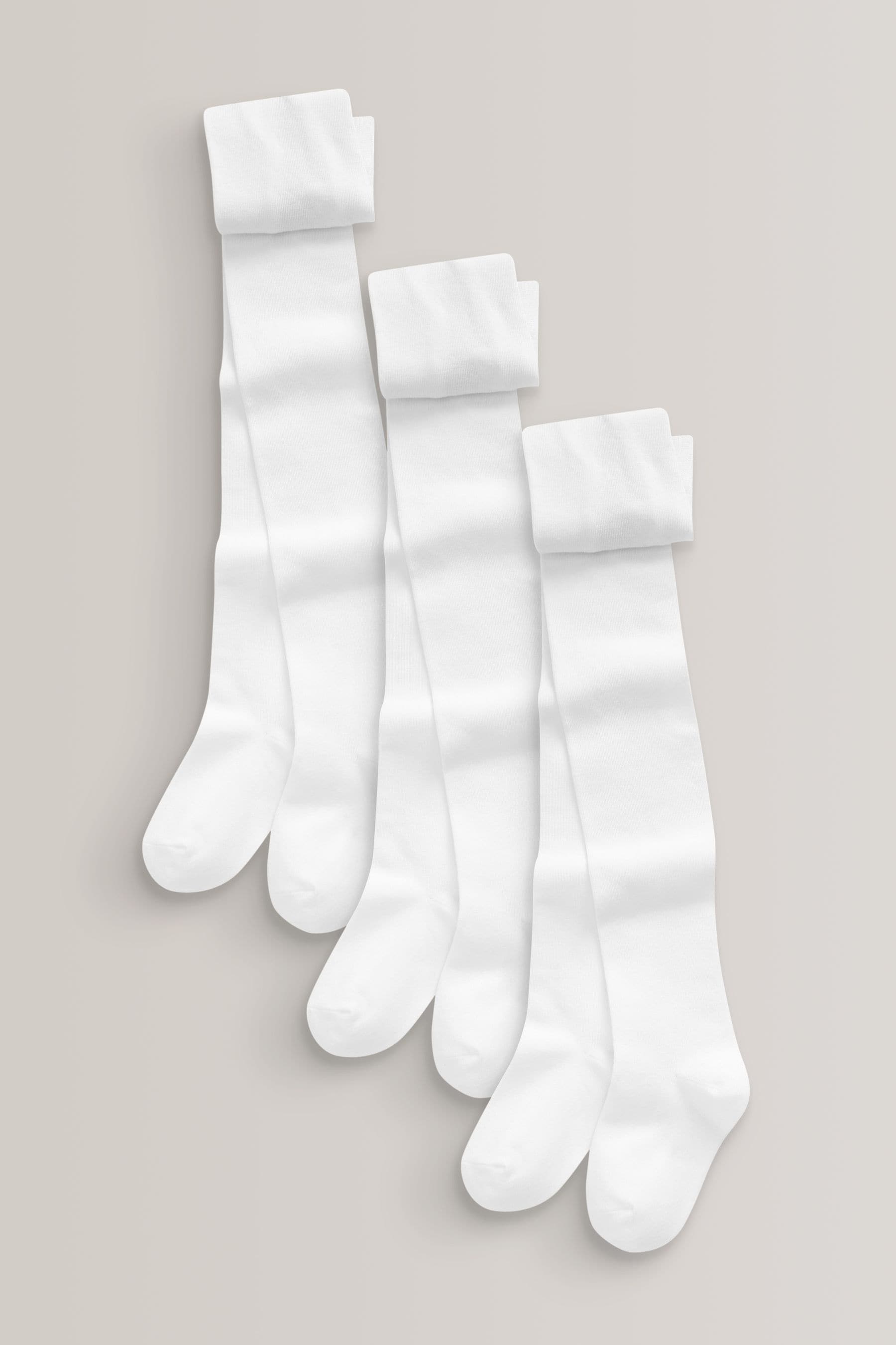 Girls white 2025 school tights