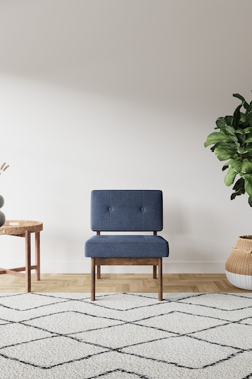 Swoon Houseweave Navy Blue Aron Chair