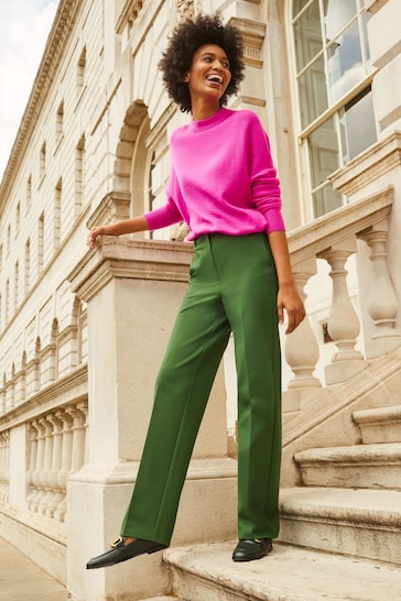 Buy Boden Green Hampshire Ponte Trousers from the Next UK online shop
