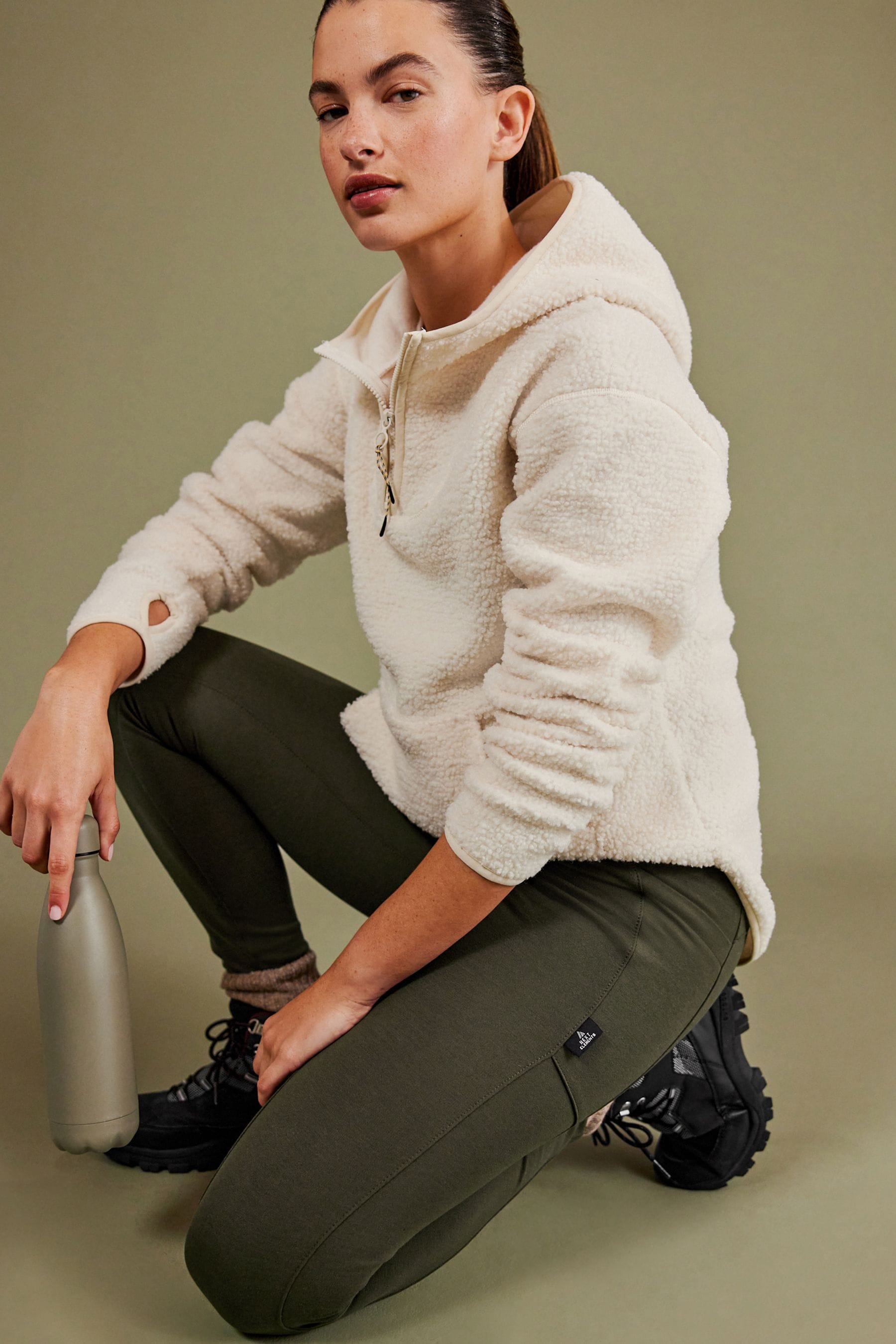 Green fleece lined on sale leggings