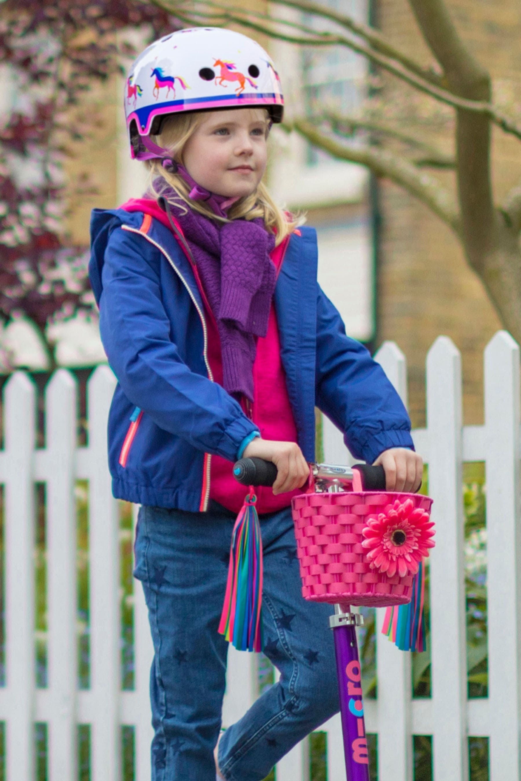 Micro scooter deals basket pink