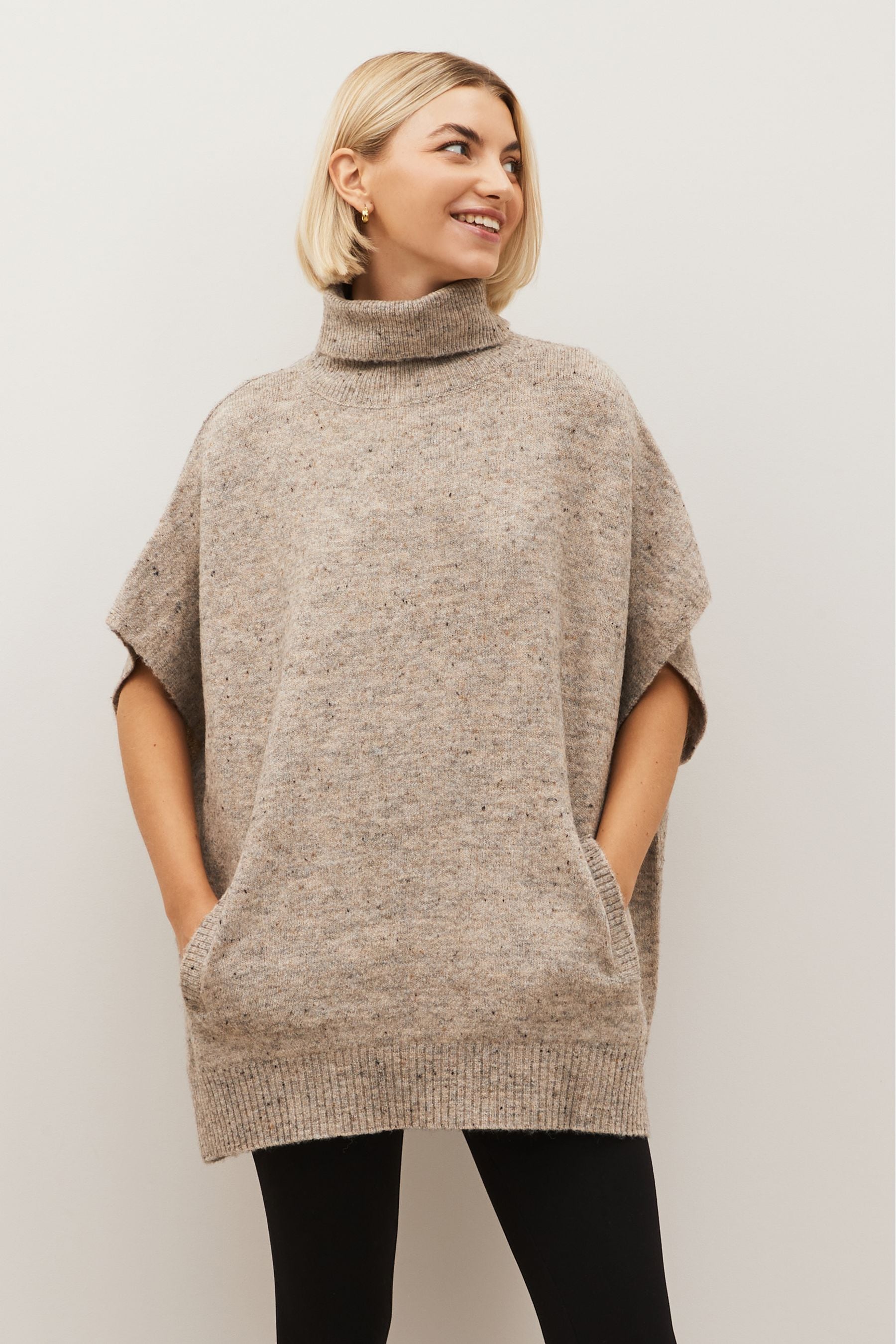 Grey poncho on sale jumper