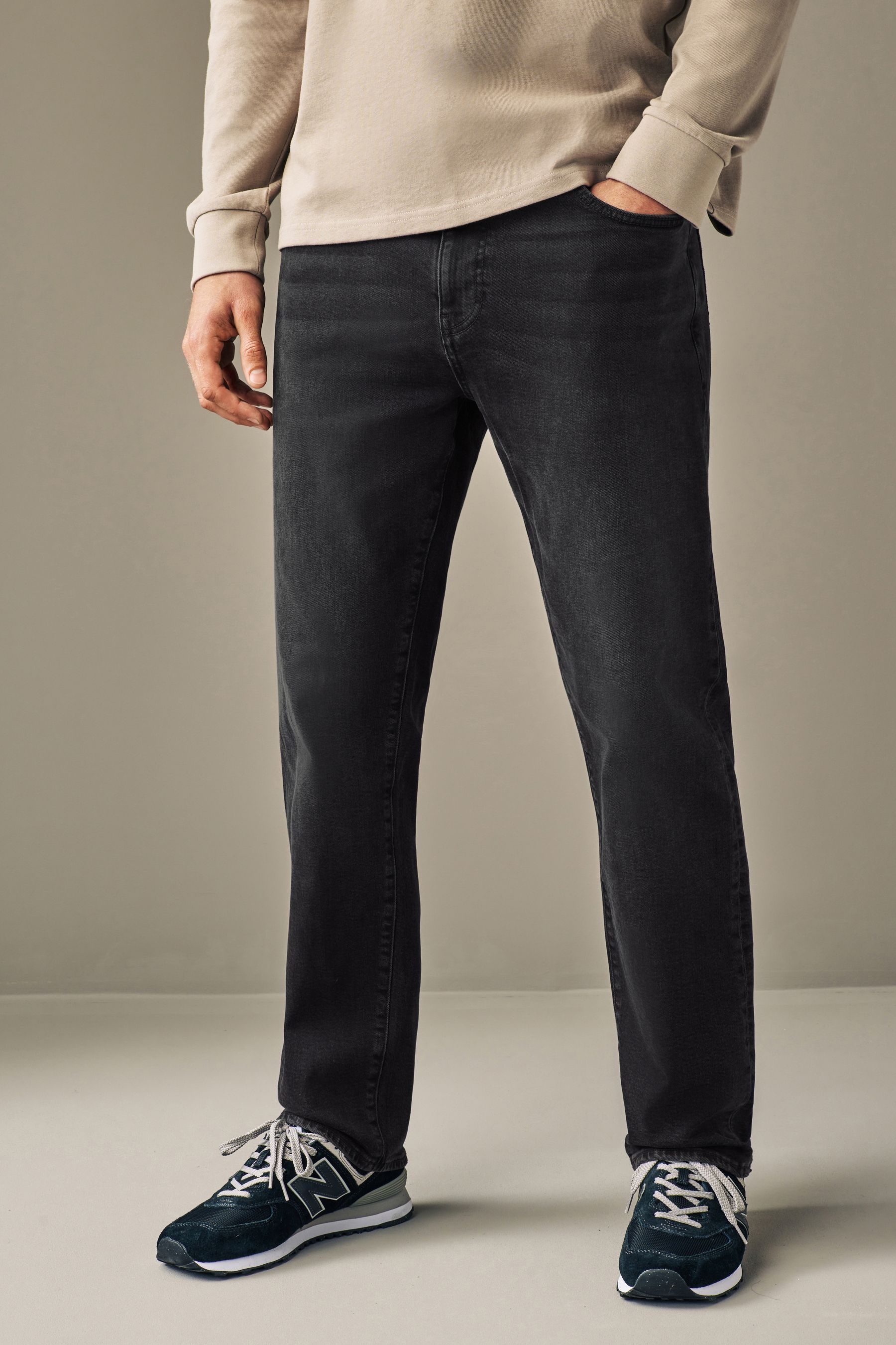 Next mens black shop jeans