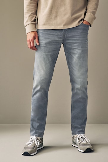 Light Grey Slim Vintage Stretch Authentic Jeans
