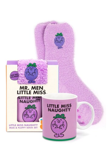 Vanilla Underground Purple Little Miss Naughty Pusheen Green Mug And Sock Set
