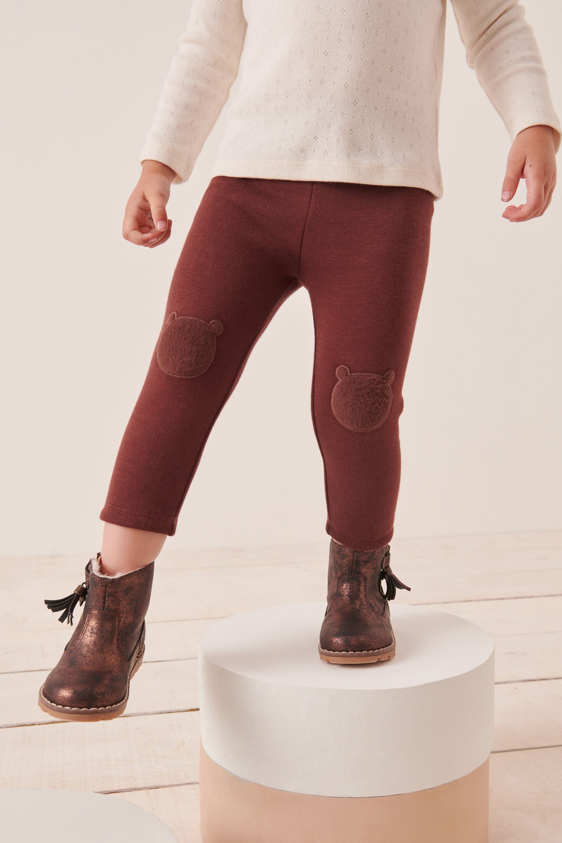 Childrens brown clearance leggings